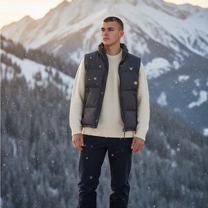American Eagle Outfitters Gray Puffer Vest